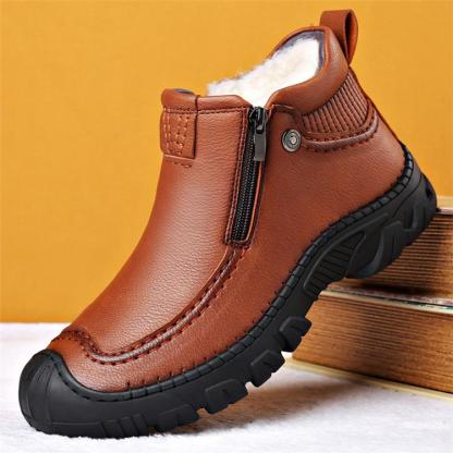 🔥🚀New product promotion 50% OFF🌟👟💥Zipper Warm Velvet Men Boots Shoes