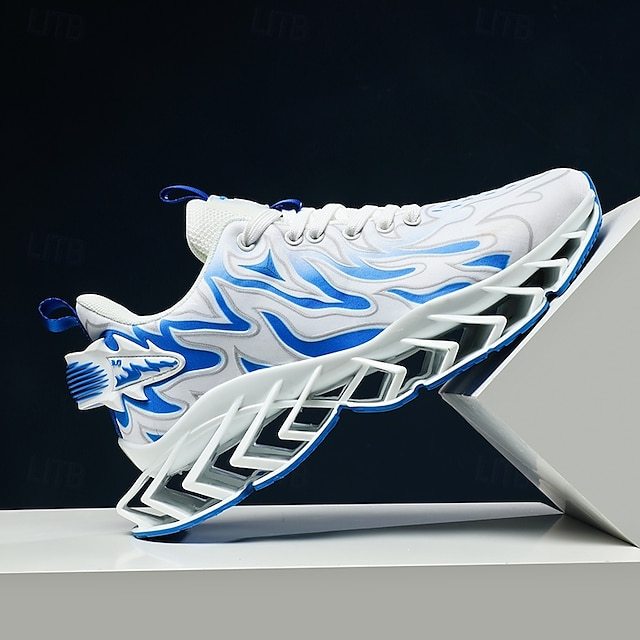 ⏰Promotion - 70% OFF🔥Men's Neon Wave Design Breathable Upper and Cushioned Sole Orthopedic Sneaker