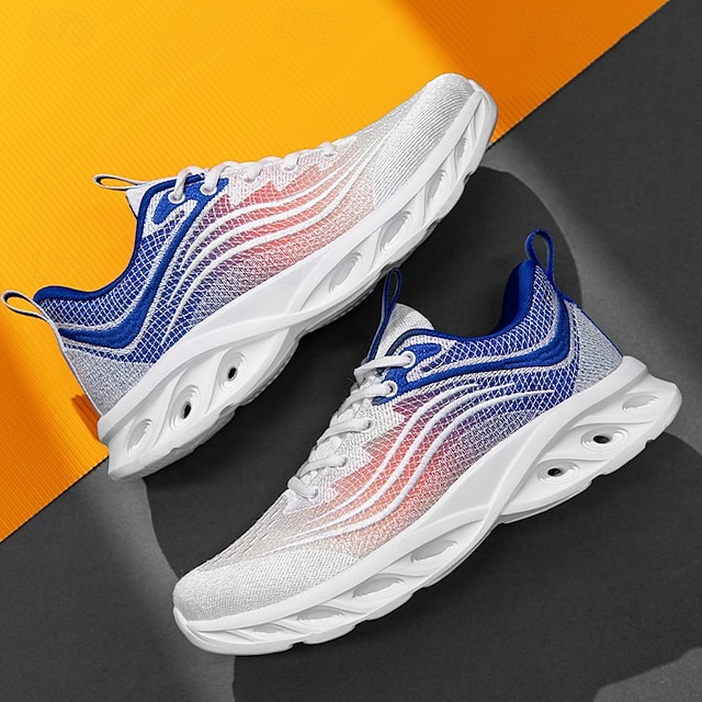 🔥Hot Sale🎁--50% OFF🎉Men's Classic Knit Sneakers with Wave Sole - Comfortable and Breathable, Perfect for Casual Wear