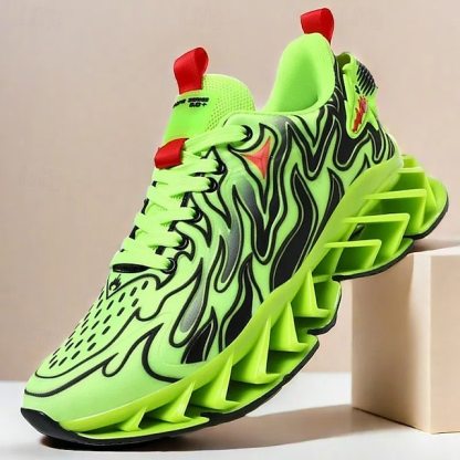 ⏰Promotion - 70% OFF🔥Men's Neon Wave Design Breathable Upper and Cushioned Sole Orthopedic Sneaker