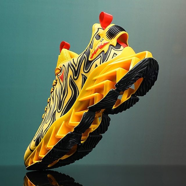 ⏰Promotion - 70% OFF🔥Men's Neon Wave Design Breathable Upper and Cushioned Sole Orthopedic Sneaker