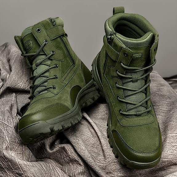 Men's Combat Boots Waterproof Non-Slip Tactical Boots Composite Safety Toe Work Boots