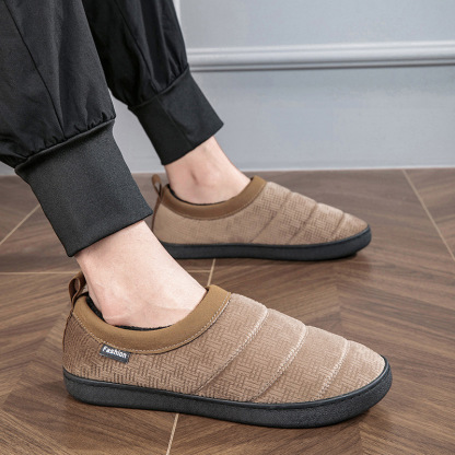 🔥On This Week Sale 70% OFF🔥MEN'S COMFORTABLE VELVET CASUAL LOW-CUT COTTON SHOES - Proven Plantar Fasciitis, Foot and Heel Pain Relief
