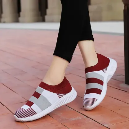🔥Last Day Promotion 70% OFF⏰Women's Colorblock Comfortable & Breathable Slip On Sports Orthopedic Shoes
