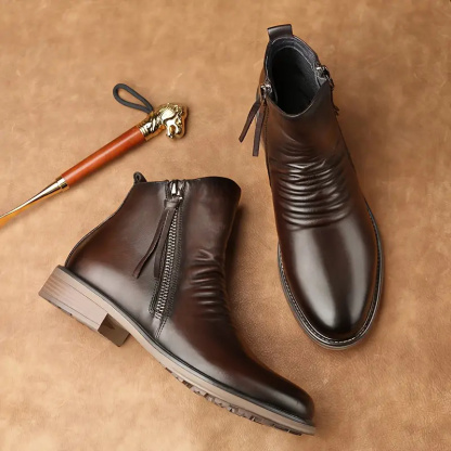 🔥Hot Sale! 70% OFF 🔥Italian Hand-Embossed Genuine Leather Chelsea Boots