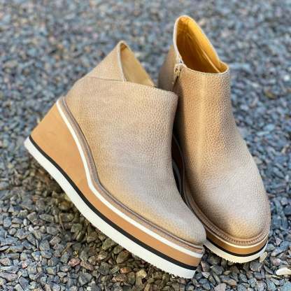 ⏰Promotion - 70% OFF🔥Womens Platform Wedge Ankle Orthopedic Boots - Proven Plantar Fasciitis, Foot and Heel Pain Relief