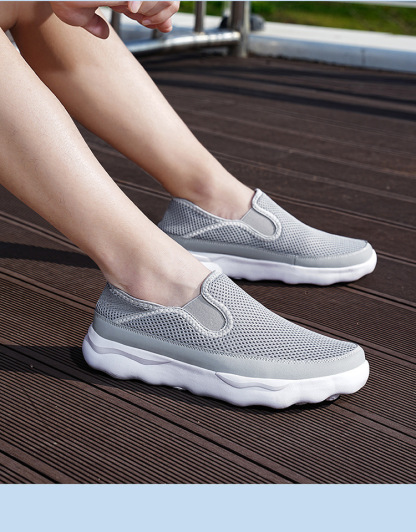 Men's Comfortable And Breathable Sports Collapsible Heel Loafer