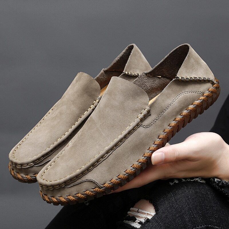 🔥Last Day 70% OFF ⏰Men's Genuine Leather  Comfortable Lightweight Non-Slip Orthopedic Shoes - Proven Plantar Fasciitis, Foot and Heel Pain Relief