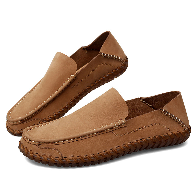 🔥Last Day 70% OFF ⏰Men's Genuine Leather  Comfortable Lightweight Non-Slip Orthopedic Shoes - Proven Plantar Fasciitis, Foot and Heel Pain Relief