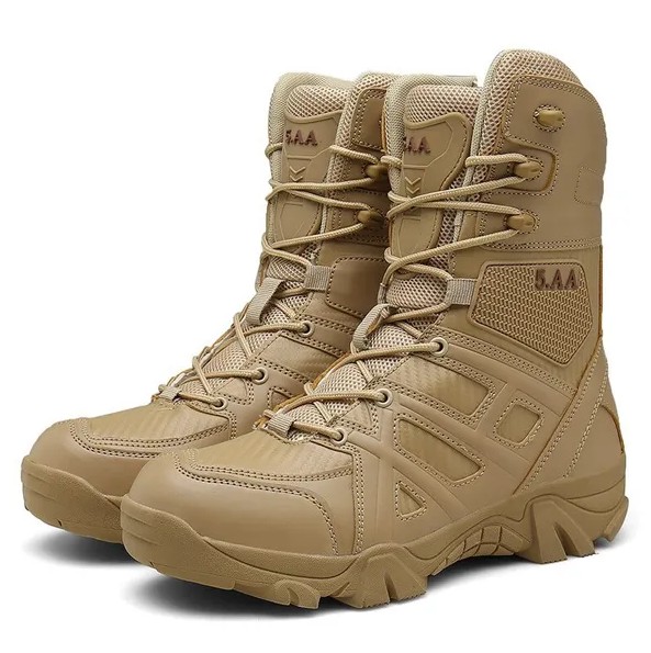 Men's 8" Orthopedic Support Anti-Puncture Tactical Work Boots Waterproof Anti-Sprain Hiking Boots