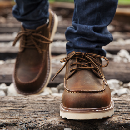 🔥Last Day 70% OFF ⏰Men's Genuine Leather Moccasin Business Boots Outdoor Casual Shoes