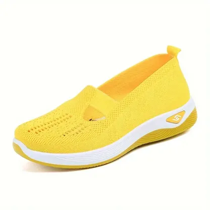 🔥Last Day Promotion 70% OFF⏰ Women's comfortable breathable knitted sneakers - Proven Plantar Fasciitis, Foot and Heel Pain Relief