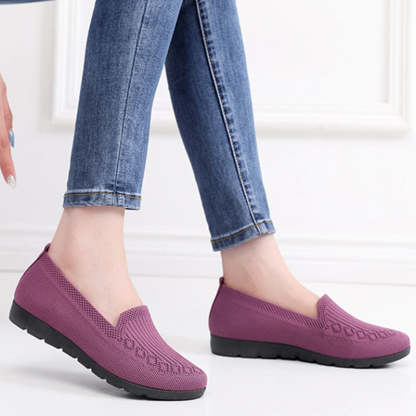 🔥Last Day 70% OFF ⏰Women's Stylish Knit Mesh Slip-on Sneakers - Proven Plantar Fasciitis, Foot and Heel Pain Relief