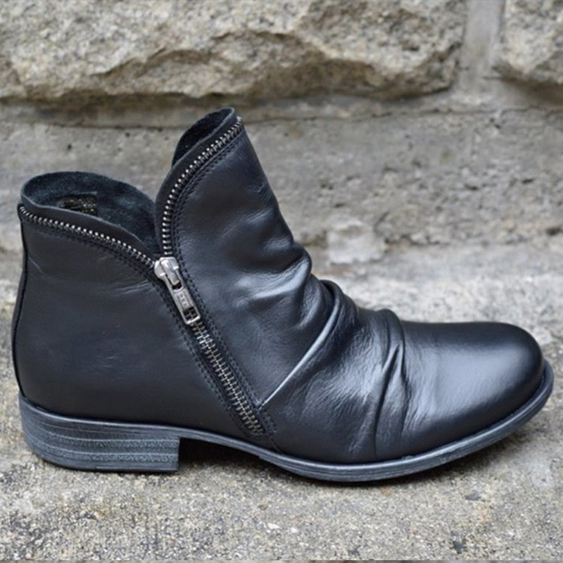 🎁Hot Sale 50% OFF⏳Women Zipper Waterproof Ankle-Support Boots - Proven Plantar Fasciitis, Foot and Heel Pain Relief