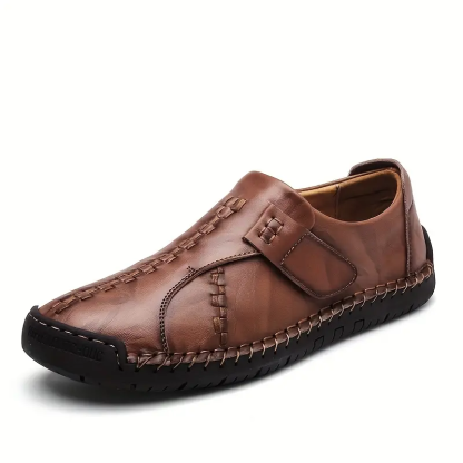 🔥Last Day 70% OFF ⏰Men's Comfy Lightweight Hand Stitching Leather Shoes - Proven Plantar Fasciitis, Foot and Heel Pain Relief