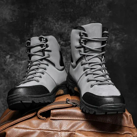 ⏰Promotion - 50% OFF🔥Men's Waterproof Non-slip Anti-puncture Hiking Boots Ankle Support Wide Toe Arch Support Orthopedic Work Boots