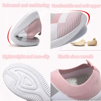 🔥Last Day Promotion 70% OFF⏰Women's Colorblock Comfortable & Breathable Slip On Sports Orthopedic Shoes