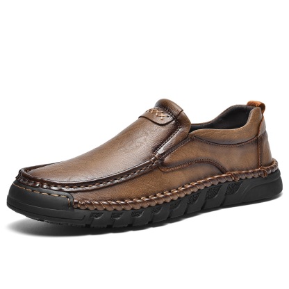⏰Last Day! 50% OFF 🔥Men's Handmade Leather Loafers with Arch Support & Wide Toe Box