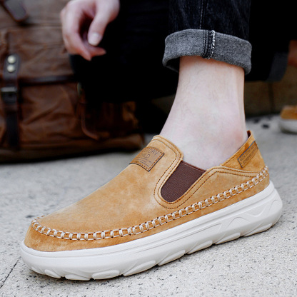 🔥Limited Time Offer 70% OFF🔥Men's Handmade Ultra-Light Leather Loafers - Improve Posture and Get Rid of Painless Walking and Standing