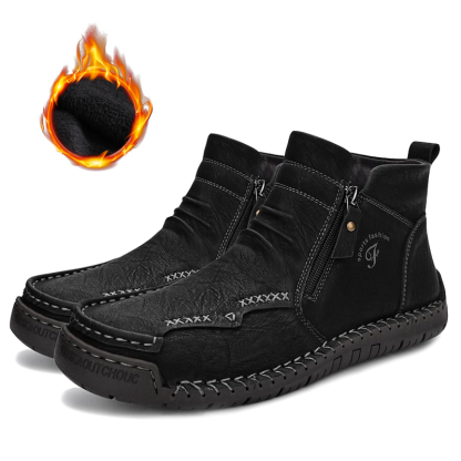 (🎅🎁CHRISTMAS SALE - 70% OFF)Men's Hand-sewn Cowhide Boots Comfortable Waterproof And Non-slip