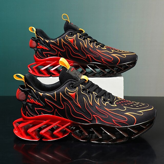 ⏰Promotion - 70% OFF🔥Men's Neon Wave Design Breathable Upper and Cushioned Sole Orthopedic Sneaker