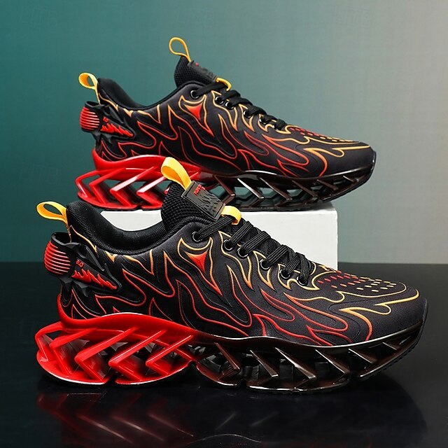 ⏰Promotion - 70% OFF🔥Men's Neon Wave Design Breathable Upper and Cushioned Sole Orthopedic Sneaker