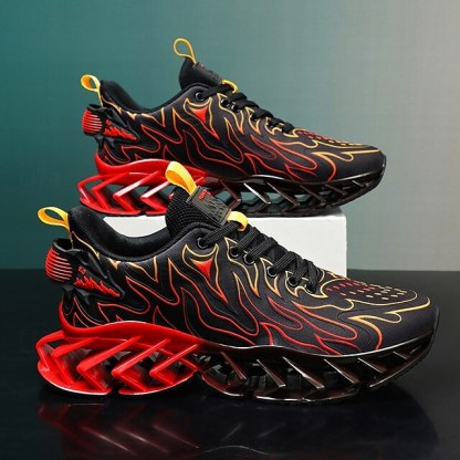 ⏰Promotion - 70% OFF🔥Men's Neon Wave Design Breathable Upper and Cushioned Sole Orthopedic Sneaker