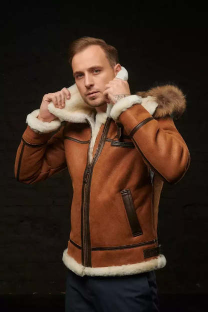Nordic luxury hooded winter jacket for men
