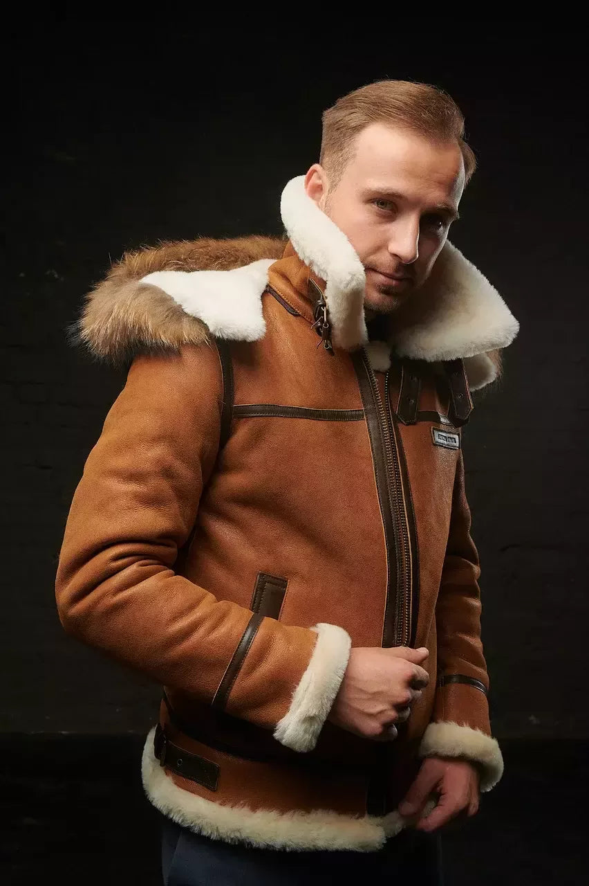 Nordic luxury hooded winter jacket for men