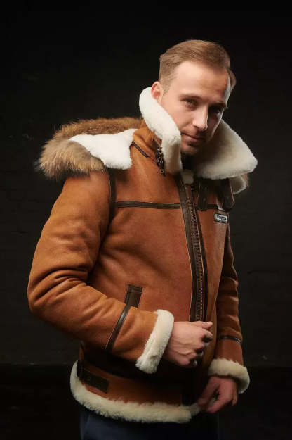 Nordic luxury hooded winter jacket for men