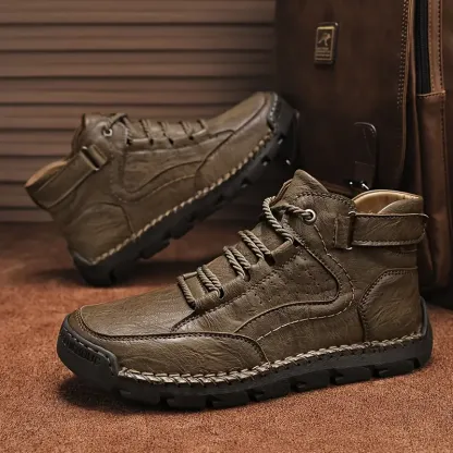 🔥Limited Time Offer 70% OFF🔥 Men's Handcrafted Cowhide Orthopedic Shoes - Relieve Foot Pain