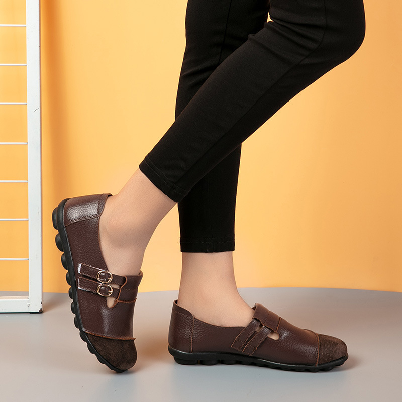 🔥Last Day Promotion 50% OFF⏰ Women's Comfortable Versatile Orthopaedic Leather Loafers - Proven Plantar Fasciitis, Foot and Heel Pain Relief