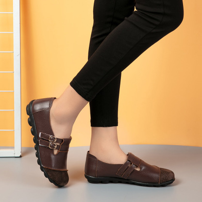 🔥Last Day Promotion 50% OFF⏰ Women's Comfortable Versatile Orthopaedic Leather Loafers - Proven Plantar Fasciitis, Foot and Heel Pain Relief
