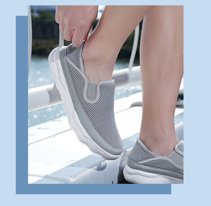 Men's Comfortable And Breathable Sports Collapsible Heel Loafer