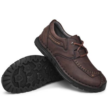 ⏰Promotion - 70% OFF🔥Men‘s Genuine Leather Orthopedic Walking Shoes - Podiatrist Approved Style Recommended