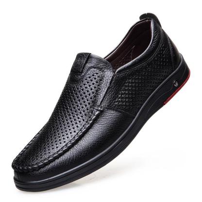 🎁Big Sale Up To 50% OFF🔥Men's Genuine Leather Soft Insole Casual Business Slip On Loafers