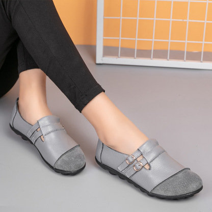 🔥Last Day Promotion 50% OFF⏰ Women's Comfortable Versatile Orthopaedic Leather Loafers - Proven Plantar Fasciitis, Foot and Heel Pain Relief
