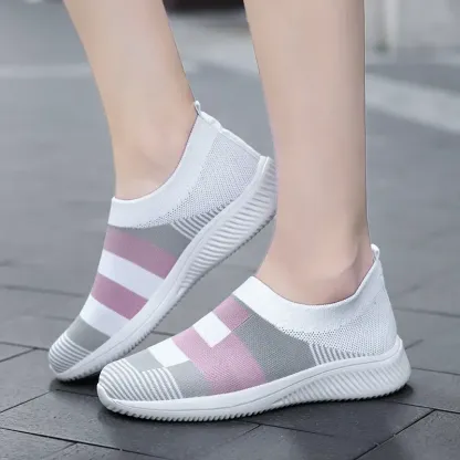 🔥Last Day Promotion 70% OFF⏰Women's Colorblock Comfortable & Breathable Slip On Sports Orthopedic Shoes