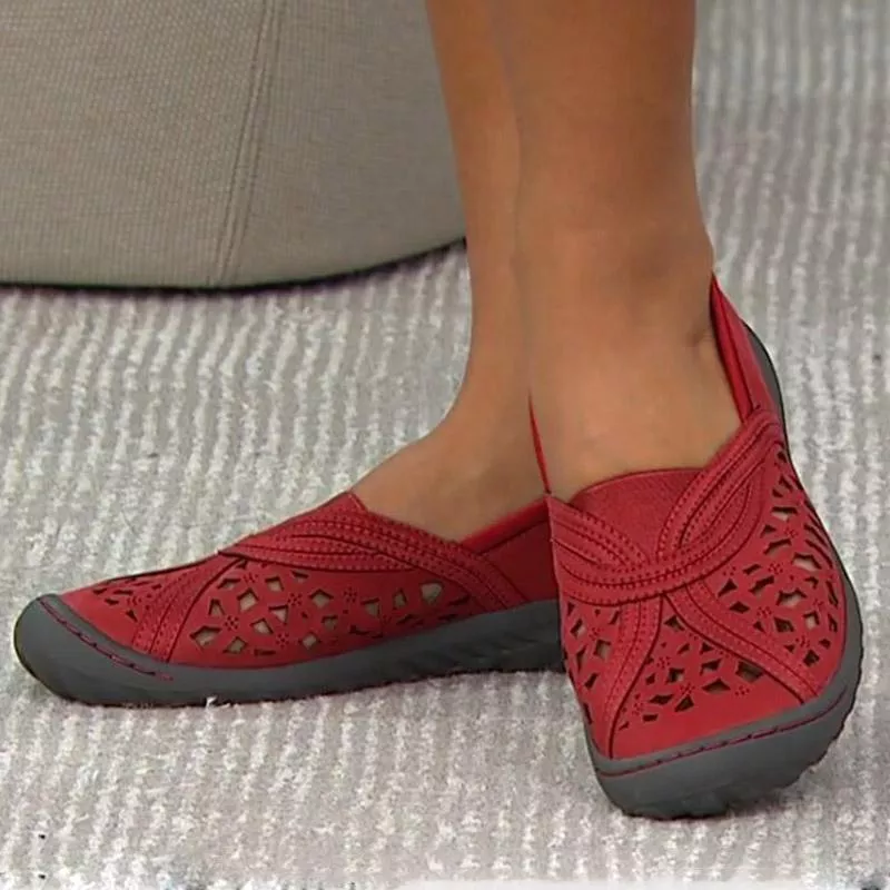🔥Last Day 50% OFF ⏰Hole Embroidered Toe Cap Casual Women's Shoes - Proven Plantar Fasciitis, Foot and Heel Pain Relief