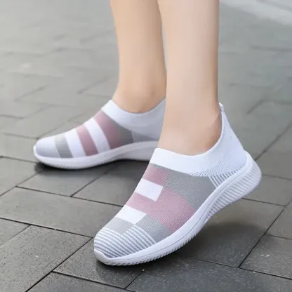 🔥Last Day Promotion 70% OFF⏰Women's Colorblock Comfortable & Breathable Slip On Sports Orthopedic Shoes