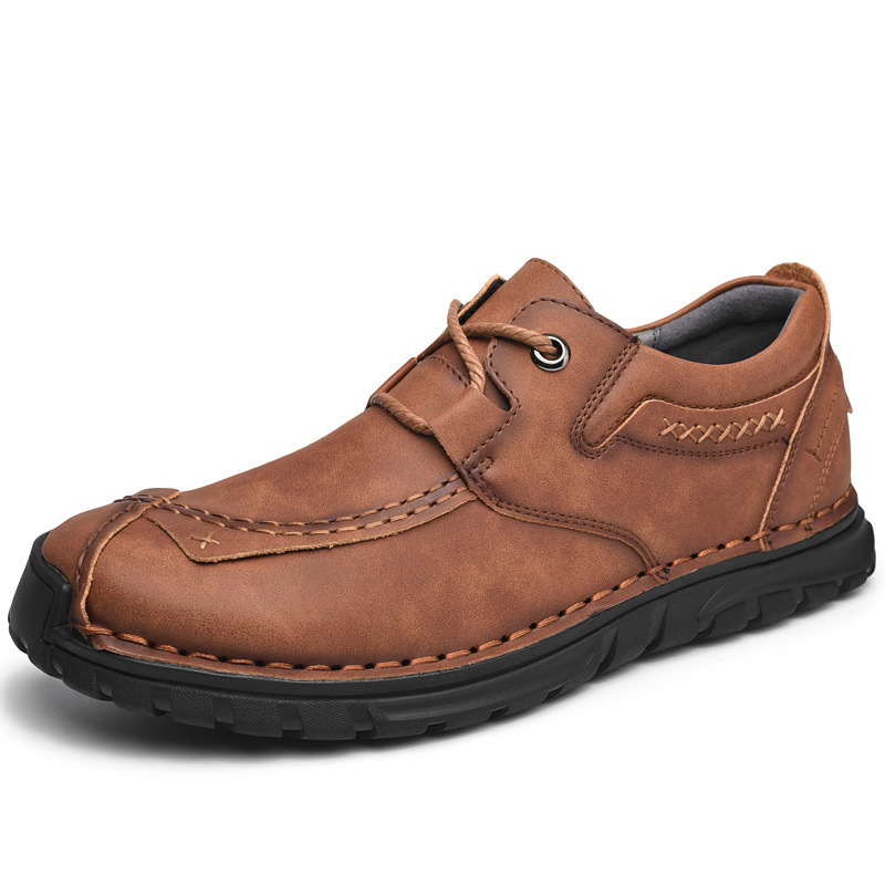 ⏰Promotion - 70% OFF🔥Men‘s Genuine Leather Orthopedic Walking Shoes - Podiatrist Approved Style Recommended