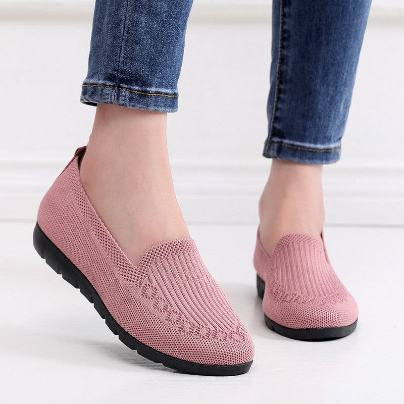 🔥Last Day 70% OFF ⏰Women's Stylish Knit Mesh Slip-on Sneakers - Proven Plantar Fasciitis, Foot and Heel Pain Relief