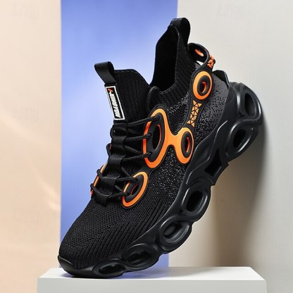 🔥Hot Sale🎁--50% OFF🎉Men's Futuristic Sneakers, High-Tech Design with Flexible Mesh Upper and Unique Bubble Sole, Ideal for Urban Style and Casual Outings