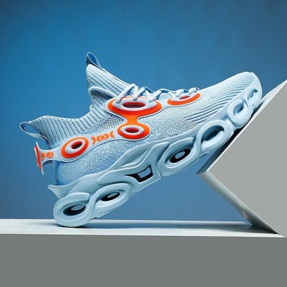 🔥Hot Sale🎁--50% OFF🎉Men's Futuristic Sneakers, High-Tech Design with Flexible Mesh Upper and Unique Bubble Sole, Ideal for Urban Style and Casual Outings
