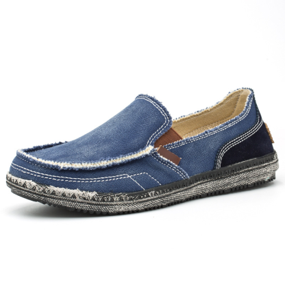 ⏰Promotion - 70% OFF🔥Men's  Canvas Slip on Loafers Leisure  Shoes - Proven Plantar Fasciitis, Foot and Heel Pain Relief