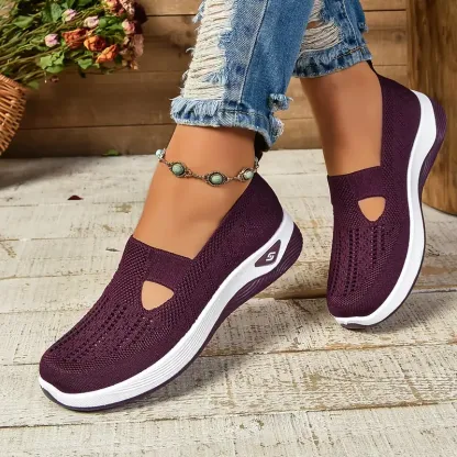 🔥Last Day Promotion 70% OFF⏰ Women's comfortable breathable knitted sneakers - Proven Plantar Fasciitis, Foot and Heel Pain Relief