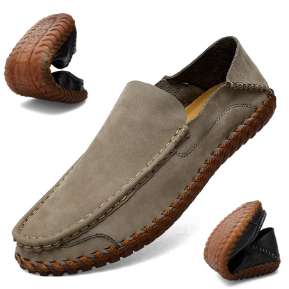 🔥Last Day 70% OFF ⏰Men's Genuine Leather  Comfortable Lightweight Non-Slip Orthopedic Shoes - Proven Plantar Fasciitis, Foot and Heel Pain Relief