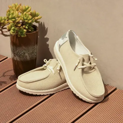 🎁Spring Sale 50% OFF⏳Women Lace Up Design Casual Corduroy Sneakers - Proven Plantar Fasciitis, Foot and Heel Pain Relief