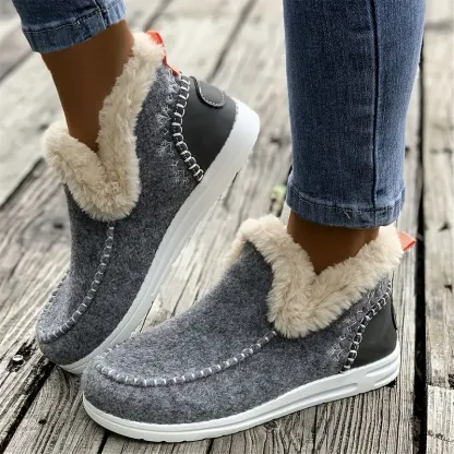 🌸🎉 Promotion - 70% OFF! ✨💫2025 New Ladies Suede Fit Warm Cotton Shoes Snow Boots - Proven Plantar Fasciitis, Foot and Heel Pain Relief