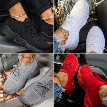 🔥Last Day 50% OFF ⏰Women's Breathable Comfortable Lightly Slip-On Sneakers - Proven Plantar Fasciitis, Foot and Heel Pain Relief
